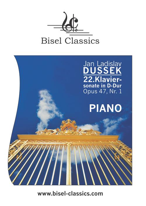 Product picture Dussek: 22. Klaviersonate in D-Dur, Opus 47, Nr. 1
