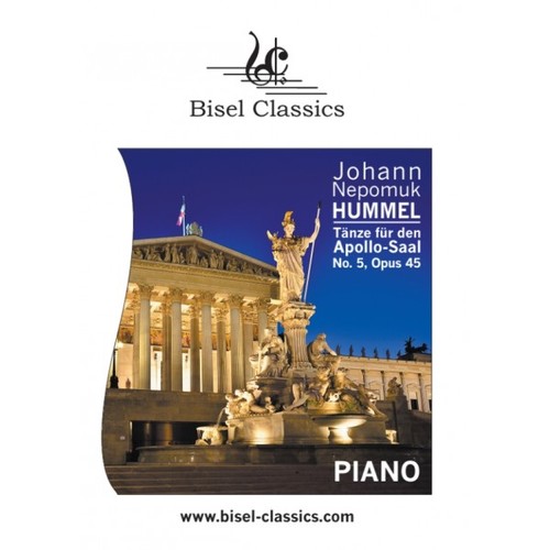 Product picture Hummel: Tanze fur den Apollo-Saal Nr. 5, Opus 45, Piano Solo