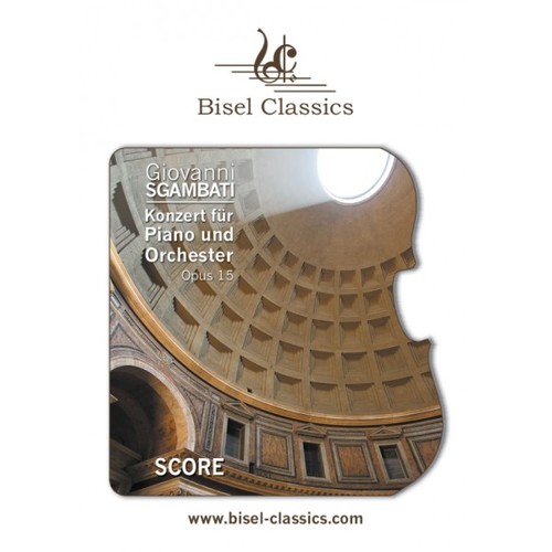 Product picture Sgambati: Konzert fur Piano und Orchester, Opus 15 - Score